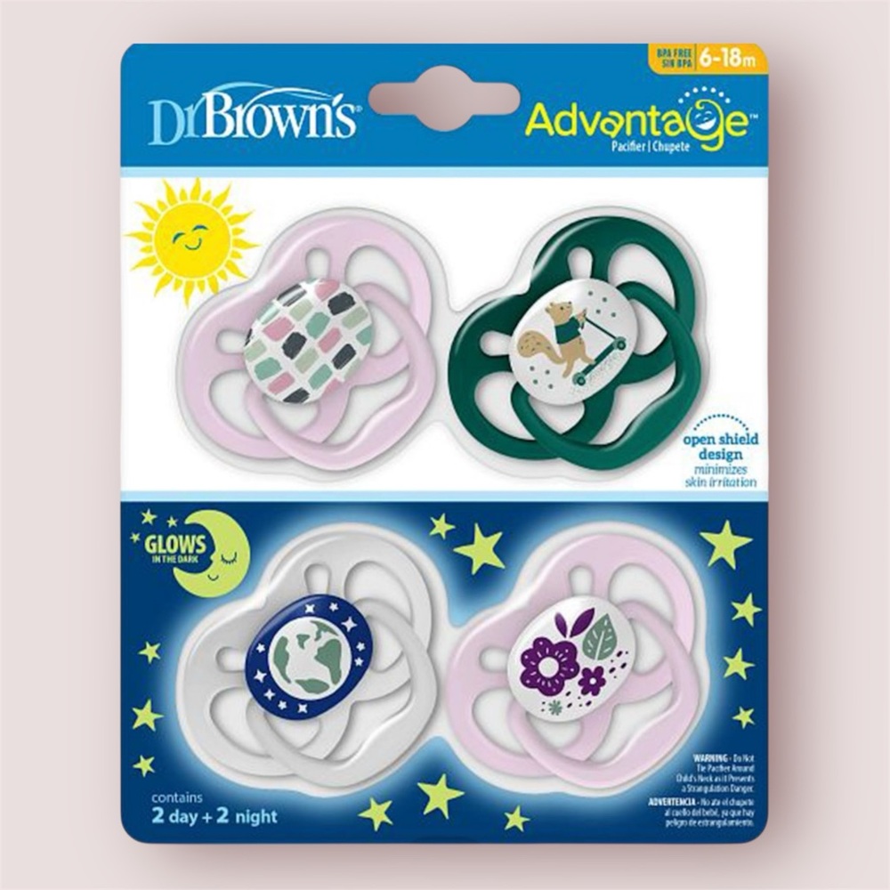 New Dr Brown’s 4pc Pacifier Set (6-18m)